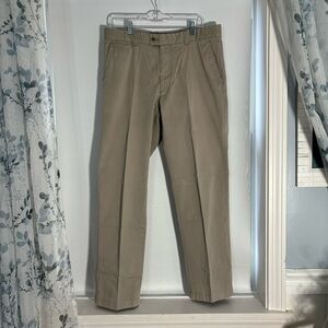 Brax Ernesto Men Chino Pants Stretch Size 36 Beige‎ Cream